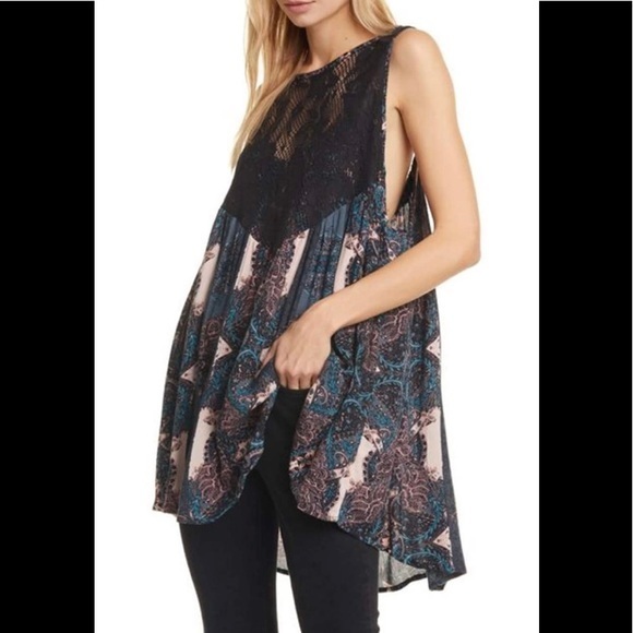 NWT! FREE PEOPLE Count Me in Trapeze Mini Dress - Picture 2 of 7